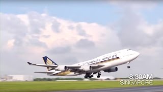 B747 Farewell Flight from Singapore to Hong Kong  Singapore Airlines [upl. by Erinna]