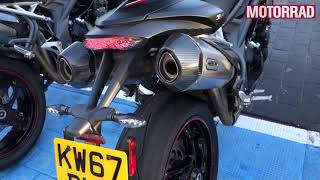 Triumph Speed Triple RS 2018 First Soundcheck  Exhaust Sound [upl. by Copland545]