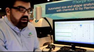 Particle shape analysis amp chemical identity with Morphologi G3ID at Pittcon 2011 [upl. by Matias77]