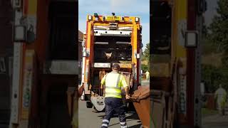 2018 Dennis Bin Lorry With Rare Diamond System Collecting Garden Waste In Bromsgrove garbagetruck [upl. by Godrich]