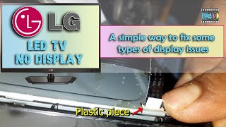 A simple way to fix some types of display issues  LG LED TV SERVICING NO DISPLAY BACK LIGHT [upl. by Keegan]