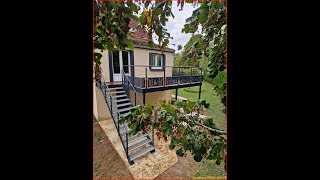 Terrasse sur pilotis à Meaux 77100 en Seine et Marne  Région Ile de France [upl. by Jandy]