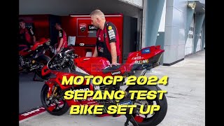 Official test Sepang 2024 motorbike set up [upl. by Hajed]