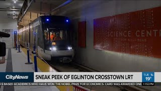 Sneak Peek at the Eglinton Crosstown LRT [upl. by Faxon]