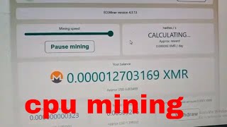 xmr CPU miner INCREASE MINING SPEED UP TO 1000 [upl. by Odrahcir]