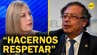 quotEs una falta de respetoquot Maricarmen Alva sobre declaraciones del presidente Gustavo Petro [upl. by Rumney]