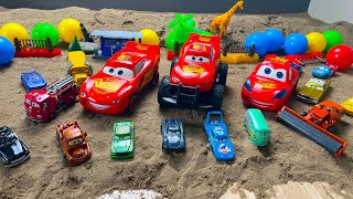 Looking For Lightning McQueen Chick Hicks Cruz Ramirez Jackson Storm cars toy [upl. by Gambrill]