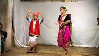 लहान मूल काय नाचली । कोळी नृत्यावर । nakhava udham aayalaya ra । song वर ।❤️🥰🙈 [upl. by Natalya]