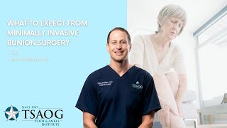 What to Expect From Minimally Invasive Bunion Surgery  Dr Justin Robbins [upl. by Carry548]