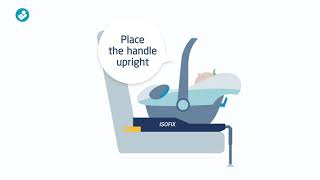 MaxiCosi  How to install a baby car seat with an IsoFix base with support leg [upl. by Fisoi]