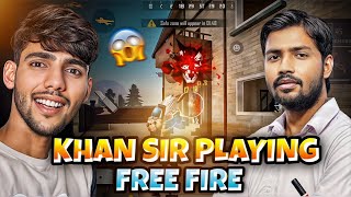 Khan Sir Playing Free Fire Solo Match 🤯  React On Khan Sir Gameplay  Must Watch [upl. by Niabi]