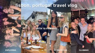 lisbon travel vlog with 18 friends  so much fun in portugal [upl. by Yukio317]