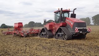 Case Quadtrac 600 mit Horsch Saatbettkombination [upl. by Mailli]