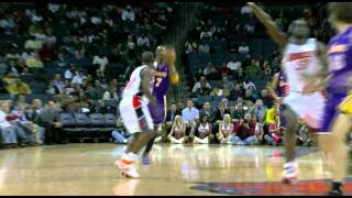 02 11 2008 Lakers vs Bobcats Pau Gasol Highlights [upl. by Converse]