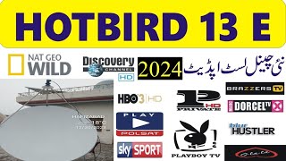 Hotbird 13E Latest Channel Update OffSat Dish Size 6Ft [upl. by Esojnauj950]