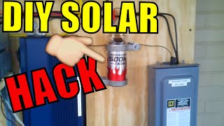 How to wire a super Capacitor into your PV solar setup to help with starting up inverter loads [upl. by Aicekat59]