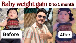 Weight Gain Tips for Newborn 0 to 3 months 👶🏻🌸 0 sy 3 mahiny k Bachon ka wazan barhany ka tarika [upl. by Zilada]