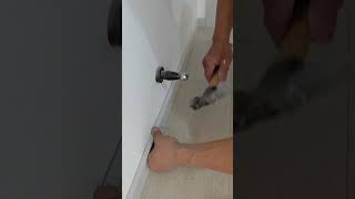 Installation process of skirting board [upl. by Arst]