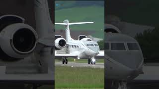 Gulfstream G600 Landing in Bern Switzerland [upl. by Clarance]