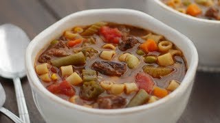 Easy Beef Soup Recipe [upl. by Lynnett820]