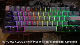 RK ROYAL KLUDGE RK61 Plus Wireless Mechanical Keyboard [upl. by Nicolella815]