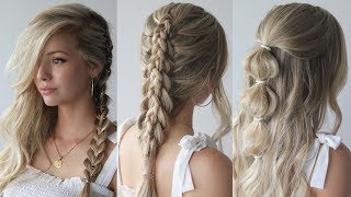 EASY FESTIVAL HAIRSTYLES 2018  HAIR PREP [upl. by Pike804]