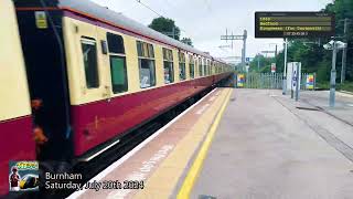 Trains at Burnham 200724 Part 1 4K [upl. by Ogires]