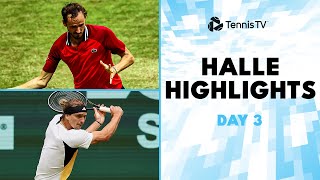 Medvedev vs Zhang Zverev Berrettini Sinner amp Hurkacz Play  Halle 2024 Highlights Day 3 [upl. by Cordell134]