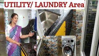 UtilityArea MysmallutilityareaOrganisation laundry area ideas Kalpanakitchenandvlogs [upl. by Hafeenah571]