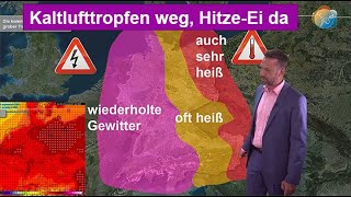 Erste SeptemberWoche amp Unsicherheiten Kaltlufttropfen vs HitzeEi Wettervorhersage 18092024 [upl. by Submuloc]