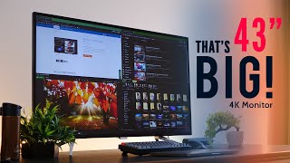 Mega 43 INCH 4K Monitor  All about the SIZE Philips 4K [upl. by Eentruoc]