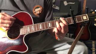 Puente  Gustavo Cerati Lesson  Leccion Acoustic Guitar [upl. by Etteb]