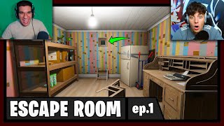 NON RIUSCIAMO A SCAPPARE DA QUESTA CASA wxmADer ► ESCAPE ROOM [upl. by Calore]