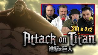 First time watching Attack on Titan reaction episodes 2x1 amp 2x2 Sub [upl. by Dagmar97]