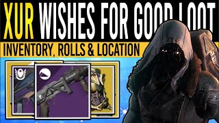 Destiny 2 XURS NEW WEAPONS amp HIGH STAT ARMOR 1st December Xur Inventory  Armor Loot amp Location [upl. by Engel264]