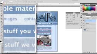 Web Design Process Converting InDesign layout to Layered PSD Comp [upl. by Sugihara]