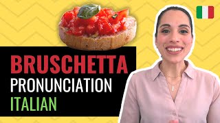 Italian Pronunciation BRUSCHETTA amp Italian Food Pronunciation Italian 😋 Do you say these wrong [upl. by Mcgruter]