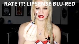 REVIEW Lipsense BluRed Long Lasting Lip Color BEST Cosplay Makeup [upl. by Klein]