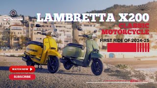 2025 New Lambretta X200 l MustHave for Vintage and Classic Scooter Lovers [upl. by Lipp]