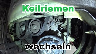 Rieppenriemen wechseln schnell und einfach  Keilriemen VW Seat Skoda Modelle Riemen austauschen [upl. by Matti]