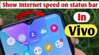 Vivo  Network Speed Setting  Enable Network Speed Meter Setting In Android Phone Vivo Y12 [upl. by Dhumma]