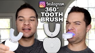 Trying Instagram Products VWhite 360 Degree Toothbrush [upl. by Zampino]