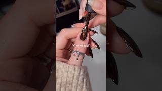 no it’s not 🍂🖤✨nailart holotaco nails nailsathome naildesignfallnails nailpolish academia [upl. by Llebpmac]