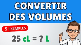 Comment convertir des volumes  ✅ 5 exemples  Conversions  Mathématiques [upl. by Ecnerewal]