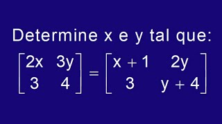 🟣 Como Fazer Igualdade de Matrizes [upl. by Notsgnik]