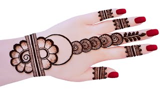 Latest Simple Mehandi design for hands Easy Mehndi designMehandi ka designMehendi Mehndi designs [upl. by Tnahsin]