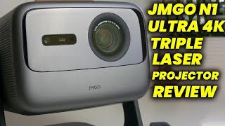 JMGO N1 ULTRA 4K TRIPLE LASER PROJECTOR REVIEW 2024 [upl. by Nicoline]