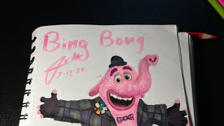 Drawing Bing Bong from inside out [upl. by Ayetal]