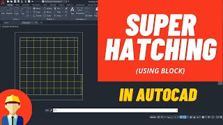 SUPER HATCHING in AutoCAD using Block [upl. by Roche]