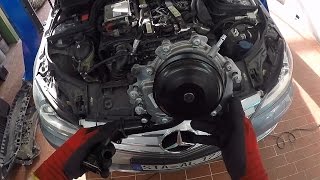 MercedesBenz C 220 CDI W204 OM651  Replacing the Water Pump [upl. by Yror]